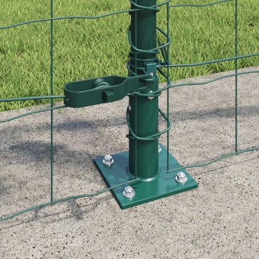 vidaXL Euro Fence Σετ 2 Πράσινο Μέταλλο με επικάλυψη PVC 10x0.8 μ