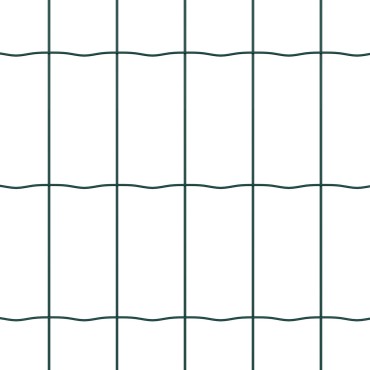 vidaXL Euro Fence με 13 φλαντζωτές κολόνες 1.2x25 μ Γαλβανισμένο ατσάλι