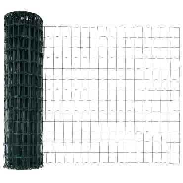 vidaXL Euro Fence Σετ 2 Πράσινο Ατσάλι με PVC επικάλυψη 25x1.2 μ