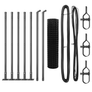 vidaXL Euro Fence με 7 Φλάντζες 0.4x10 μ Γαλβανισμένο Ατσάλι
