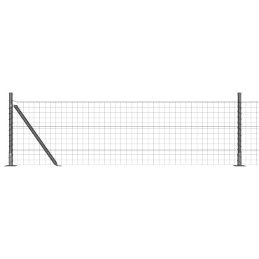 vidaXL Euro Fence με 7 Φλάντζες 0.4x10 μ Γαλβανισμένο Ατσάλι