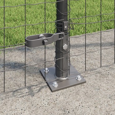 vidaXL Euro Fence με 7 Πόδια με Φλάντζα 1.4x10 μ Γαλβανισμένο Ατσάλι