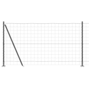 vidaXL Euro Fence με 13 Πόλους Έδρασης 1.2x25 μ Γαλβανισμένο Μέταλλο
