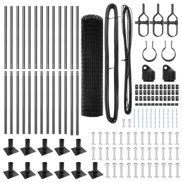 vidaXL Euro Fence Σετ 2 Γκρι Ατσάλι 25x1.2 μ Ανθεκτικός