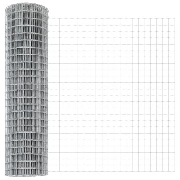 vidaXL Euro Fence με 13 Μονοπάτια 0.8x25 μ Γαλβανισμένος Χάλυβας