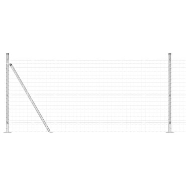 vidaXL Euro Fence με 13 Μονοπάτια 0.8x25 μ Γαλβανισμένος Χάλυβας