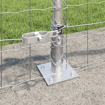 vidaXL Euro Fence με 13 Φλαγγέτες Πόστ 0.4x50 μ Γαλβανισμένος Χάλυβας