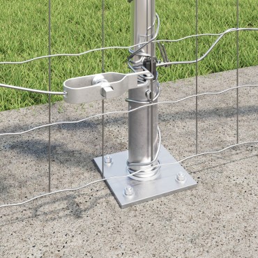 vidaXL Euro Fence με 7 Ειδικές Στήλες 1x10 μ Γαλβανισμένο Ατσάλι