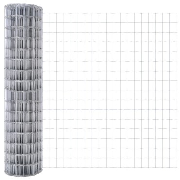 vidaXL Euro Fence με 7 Ειδικές Στήλες 1x10 μ Γαλβανισμένο Ατσάλι
