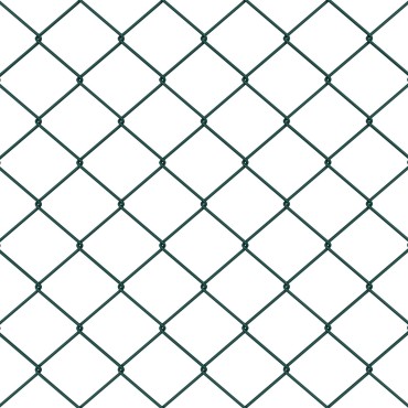 vidaXL Φράκτης από αλυσίδα για σταθερή βάση 25x0,6 μ Πράσινο Δίχτυ