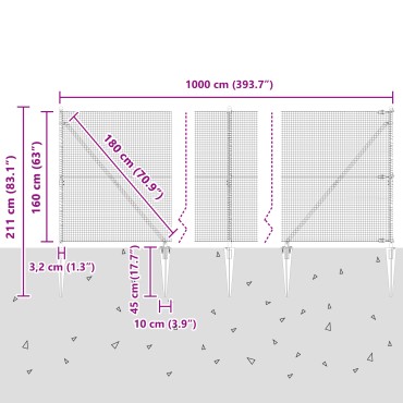 vidaXL Συγκολλητή Σύρμα ΦENCE με 7 Σπιράλ Πράσινο 1,6x10 μ Μέταλλο