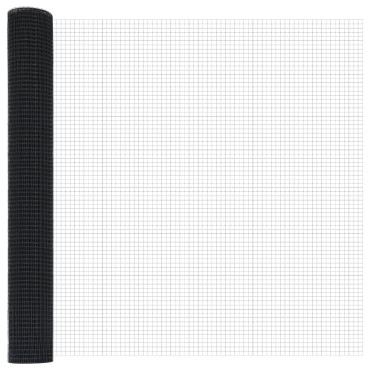 vidaXL Συρμάτινος Φράχτης με 13 Άγκυρες Γκρι 1.4x25 μ Steel