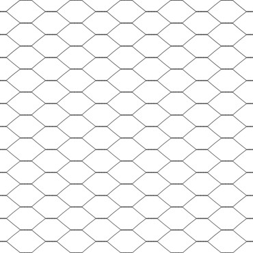 vidaXL Hexagon Φράχτης Γκρι 1.4x10 μ Σίδηρος