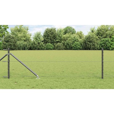 vidaXL Εξαγωνική Φράχτη με Στύλο 50x0,6 μ PVC-Επικαλυμμένο Ατσάλι