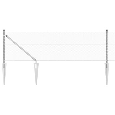 vidaXL Hexagon Fence 0.6x25 μ Γαλβανισμένος Χάλυβας