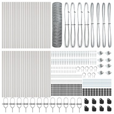 vidaXL Hexagon Fence 0.6x100 μ Γαλβανισμένος Χάλυβας