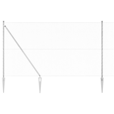 vidaXL Hexagon Φράχτης 1.6x100 μ Γαλβανισμένος Χάλυβας
