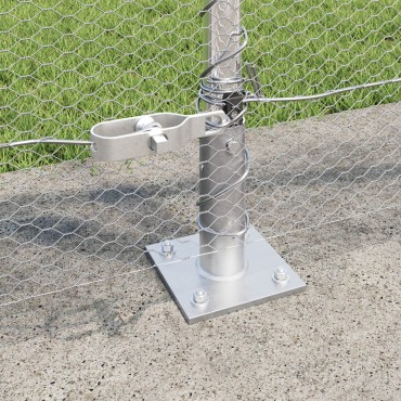 vidaXL Hexagon Fence 0,8x50 μ Γαλβανισμένος Χάλυβας