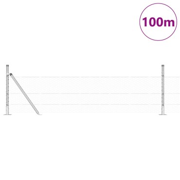 vidaXL Φράκτης Εξάγωνος 0.4x100 μ Γαλβανισμένο Ατσάλι