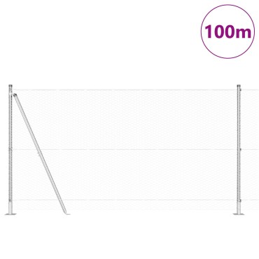 vidaXL Πολυγωνικός Φράχτης 1,2x100 μ Γαλβανισμένο Ατσάλι