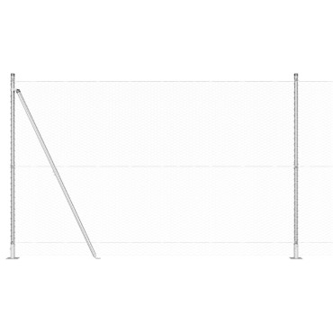 vidaXL Hexagon Φράχτης 1.4x100 μ Γαλβανισμένος Χάλυβας