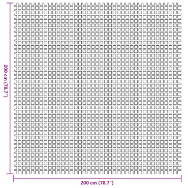 vidaXL Χαλί Σκηνής Ανθρακί 2x2 μ