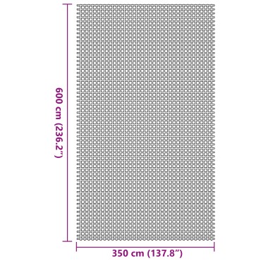 vidaXL Χαλιά Κατάσκηνωσης Ανθρακί 3,5x6 μ