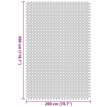 vidaXL Χαλί Σκηνής Μπλε 2x3 μ