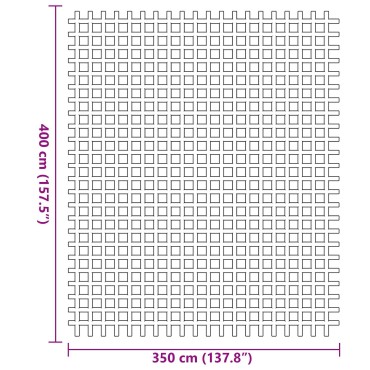 vidaXL Χαλί Σκηνής Μπλε 4x3.5 μ