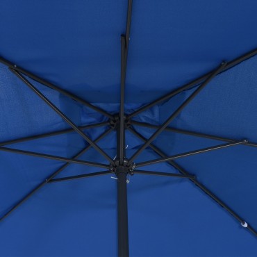 vidaXL Τετράγωνη Ομπρέλα Κήπου 295x245 εκ. Αζούρ Μπλε