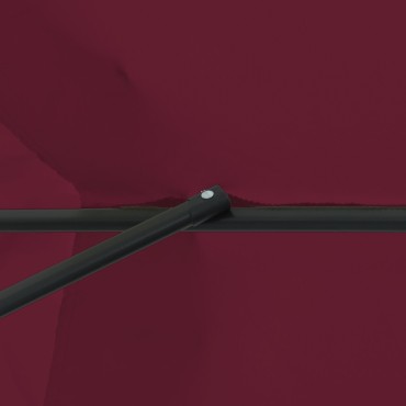 vidaXL Ομπρέλα Κήπου ø395x245 cm Μπορντό