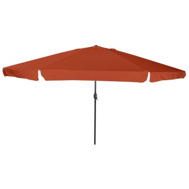 vidaXL Ομπρέλα Κήπου ø395x245 cm Καμένο Πορτοκαλί