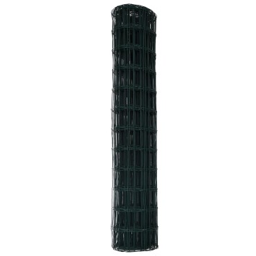 vidaXL Euro Φράχτης Πράσινος 1x10 μ Σίδερο 1000x0.2x100cm