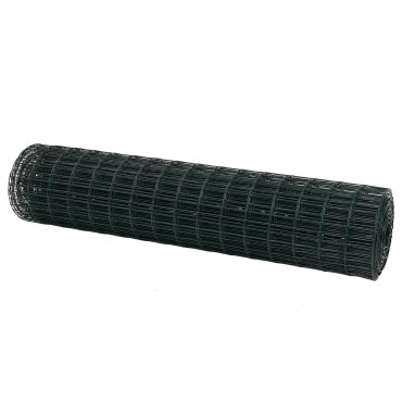 vidaXL Φράχτης Εuro 1,2x25 m Σίδηρος με επικάλυψη PVC Πράσινο 2500x120cm
