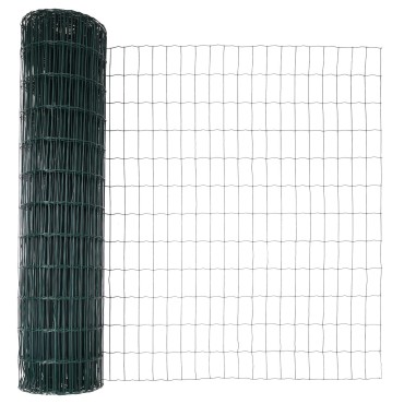 vidaXL Φράχτης Ευρώ Πράσινος 1.2x25 μ Σίδερο 2500x0.2x120 cm
