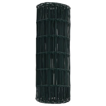 vidaXL Ευρωπαϊκός Φράχτης Πράσινος 0.8x25 μ Σίδερο 2500x0.2x80cm