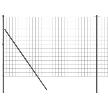 vidaXL Euro Φράκτης Γκρι 1.6x10 m Χάλυβας 1000x0.2x160cm