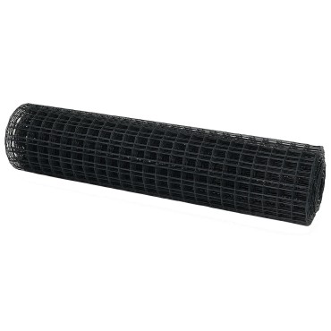 vidaXL Φράχτης Εuro Γκρι 1x25 m Σίδηρος με επικάλυψη PVC 250x100cm