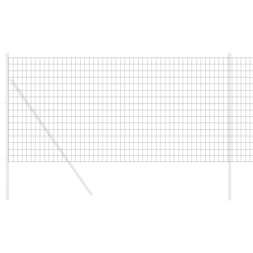 vidaXL Ευρωπαϊκός Φράχτης Γκρι 1.4x10 μ Σίδερο 1000x0.2x140cm