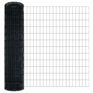 vidaXL Γκρι Ευρωπαϊκό Φράκτη 1,2x10 μ Σιδηρού 1000x0,2x120cm