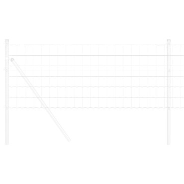 vidaXL Ευρωπαϊκός Φράκτης 0.4x10 μ Γαλβανισμένος Χάλυβας 1000x0.2x40cm