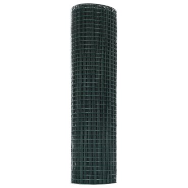vidaXL Συγκολλητός φράχτης από σύρμα 1000x40cm Πράσινο