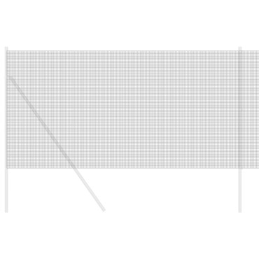 vidaXL Συγκολλητός φράχτης από σύρμα Γκρι 2500x120cm