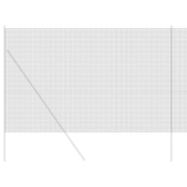 vidaXL Φράκτης Συρμάτινος Γκρι 1.5x25 m Σίδηρος 2500x150x0.08 cm