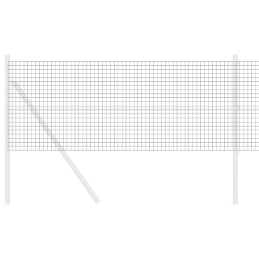 vidaXL Συγκολλητός φράχτης από σύρμα Γκρι 5000x80cm