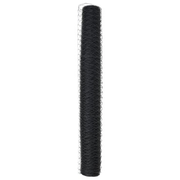 vidaXL Περίφραξη Hexagon Γκρι 1.4x10 μ Σίδηρος 1000x140x0.1cm