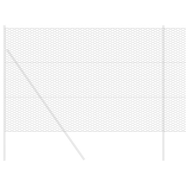 vidaXL Φράκτης Έξιγωνο Γκρι 1.6x10 μ Ατσάλι 1000x160x0.09cm