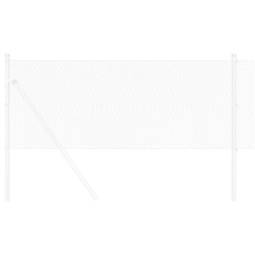 vidaXL Φράχτης 0.8x10 μ Γαλβανισμένο Ατσάλι 1000x80x0.05cm