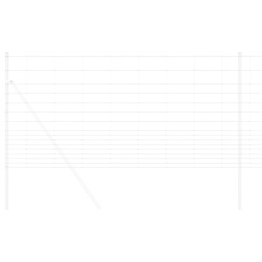 vidaXL Φράχτης 1.2x10 m Γαλβανισμένο Ατσάλι 120x1000x0cm