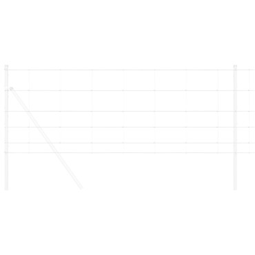 vidaXL Περίφραξη Πεδίων 0.8x25 μ. Γαλβανισμένος Χάλυβας